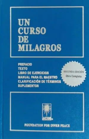 Portada de Un curso de milagros (tapa dura)