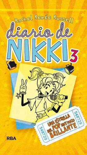 Portada de Diario de nikki 3: Una estrella del pop muy poco brillante