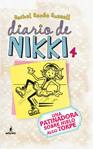 Portada de Diario de nikki 4: Una patinadora sobre hielo algo torpe.