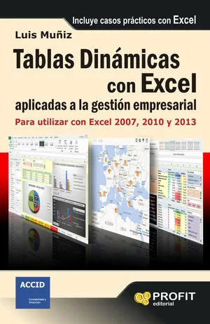 Portada de Tablas dinámicas con excel aplicadas a la gestión empresarial