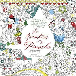 Portada de Clasicos para colorear: Aventuras de pinocho