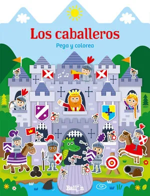 Portada de Casitas - los caballeros pega y colorea
