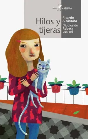 Portada de Calcetin blanco. Hilos y tijeras