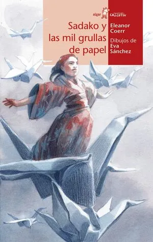 Portada de Calcetin rojo. Sadako y las mil grullas de papel