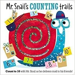 Portada de Mr. Snail's counting trails (board book)