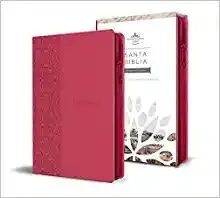 Portada de Santa biblia rvr 1960 - cremallera fucsia - t. Manual - l.grande - imitacion cuero