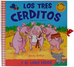 Portada de Los tres cerditos (libro carrusel)