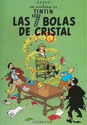 Portada de Tintin: Las siete bolas de cristal (cartoné)