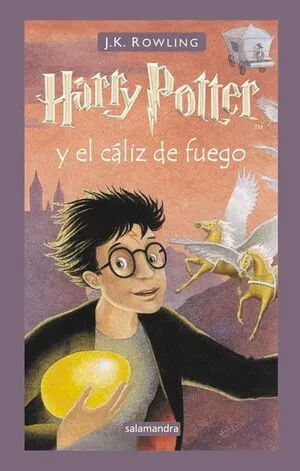 Portada de Harry potter 4: El cáliz de fuego (tapa dura)