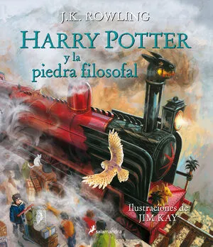 Portada de Harry potter 1: La piedra filosofal- ilustrado pasta dura