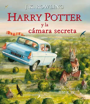Portada de Harry potter 2: La cámara secreta (ed. Ilustrada tapa dura)