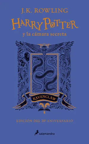 Portada de Harry potter 2: La cámara secreta (ravenclaw 20º aniversario)