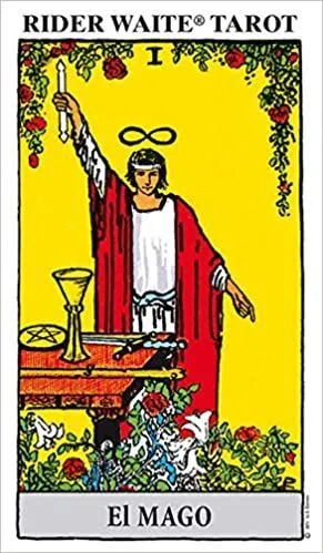 Portada de Rider waite tarot mazo amarillo 73-2