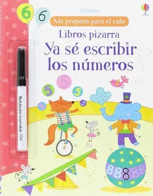 Portada de Ya sé escribir los números libro pizarra