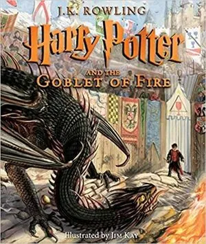 Portada de Harry potter 4: The goblet of fire illustrated edition