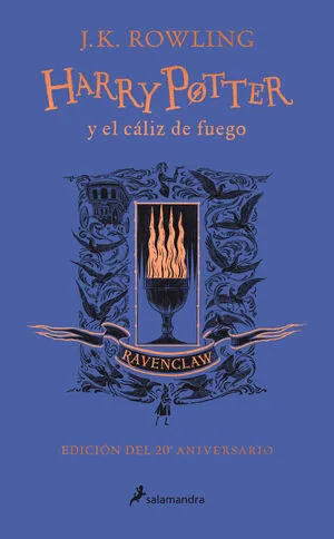Portada de Harry potter 4: El cáliz de fuego (edición ravenclaw del 20º aniversario) (harry