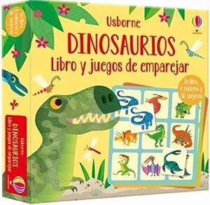 Portada de Dinosaurios (libro y juegos de emparejar)