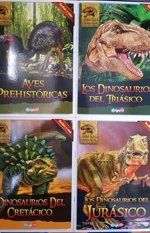Portada de Animales prehistoricos: Animales del cretacico, dinosaurios del jurasico,aves prehistoricas,dinosaurios del triasico