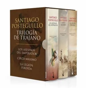 Portada de Estuche trilogia de trajano (asesinos del emperador, circo maximo, legion perdida)