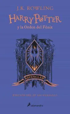 Portada de Harry potter 5: La orden del fenix (edición ravenclaw de 20º aniversario)