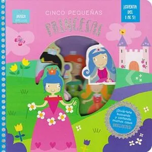 Portada de Busca brillos cinco pequeños: Princesas