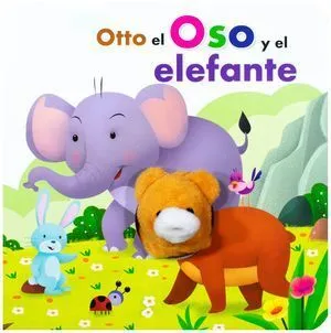 Portada de Libro con marioneta: Otto el oso y el elefante