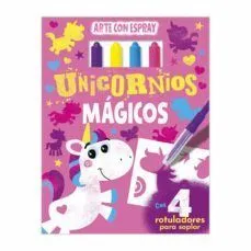 Portada de Unicornios magicos (arte con espray)