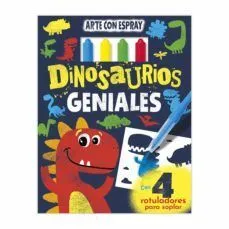 Portada de Dinosaurios geniales (arte con espray)