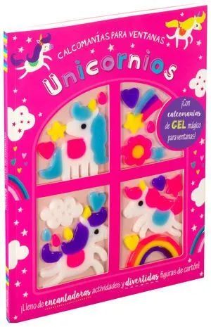 Portada de Unicornios. Calcomanias para ventanas