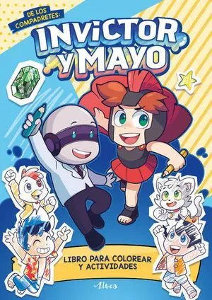 Portada de Invictor y mayo libro para colorear y de actividades