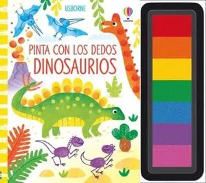 Portada de Dinosaurios: Pinta con los dedos