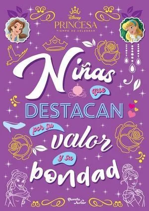 Portada de Disney princesas. Niñas que destacan por su valor y su bondad