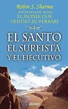 Portada de El santo, el surfista y el ejecutivo