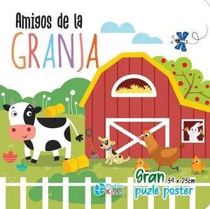 Portada de Amigos de la granja libro poster