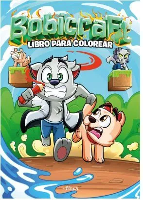 Portada de Bobicraft libro para colorear y actividades