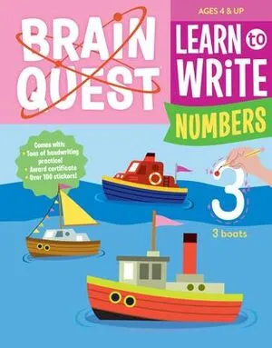 Portada de Brain quest learn to write: Numbers