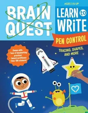 Portada de Brain quest learn to write: Pen control, tracing, shapes, and more
