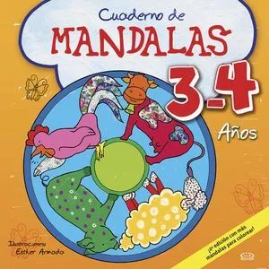 Portada de Cuaderno de mandalas 3 - 4 años