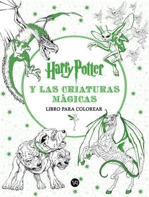 Portada de Harry potter y las criaturas magicas. Libro para colorear