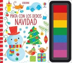 Portada de Navidad :pinta con los dedos