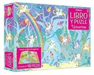 Portada de Unicornios : Libro puzle