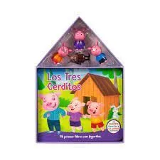 Portada de Los tres cerditos. Mi primer libro con figuritas