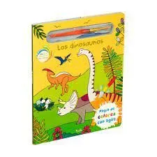 Portada de Los dinosaurios. Magia de los colores con agua