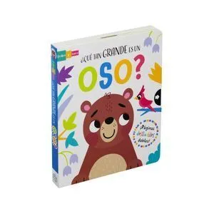 Portada de ¿Que tan grande es un oso?: Libro con ventanas deslizables