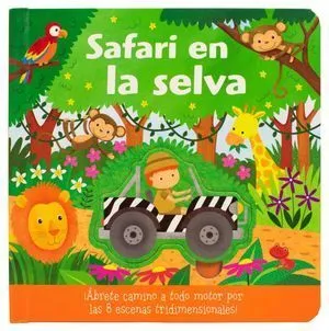 Portada de Safari en la selva. Desprende y explora
