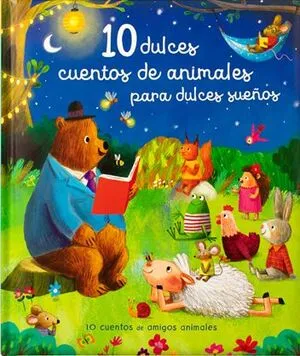 Portada de 10 dulces cuentos de animales para dulces sueños