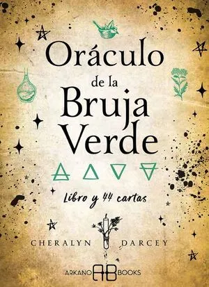 Portada de Oráculo de la bruja verde (libro y 44 cartas)