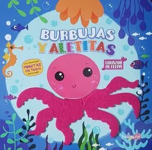 Portada de Burbujas y aletitas: Corazon de felpa bflat5546