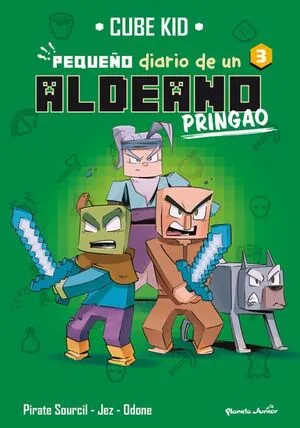 Portada de Minecraft. Pequeño diario de un aldeano pringao 3