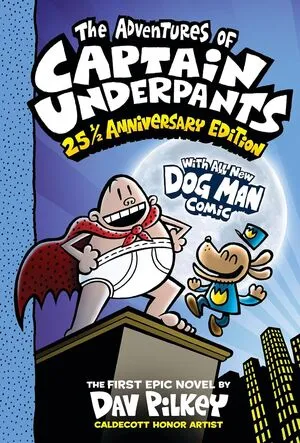 Portada de The adventures of captain underpants color edition 1: Now with a dog man comic!